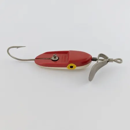 1920s Al Foss Oriental Wiggler No 4, Red/White, 1/2 oz (14 g), #24641