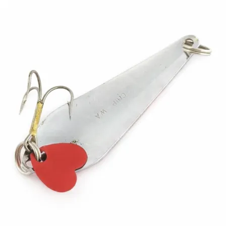 Worth Chippewa Spoon, Nickel Red Stripes, 2/5 oz (12 g), #24648