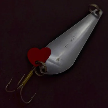 Worth Chippewa Spoon, Nickel Red Stripes, 2/5 oz (12 g), #24648