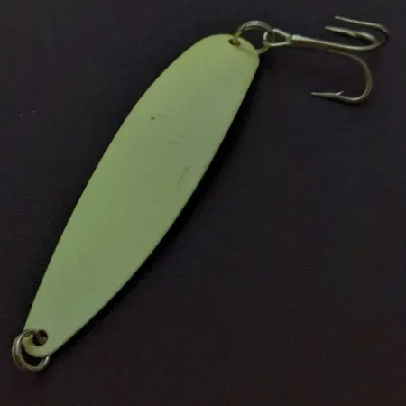 Hicks Tackle Glow Spoon, Glow, 1/3 oz (10 g), Glow-in-Dark, #24649