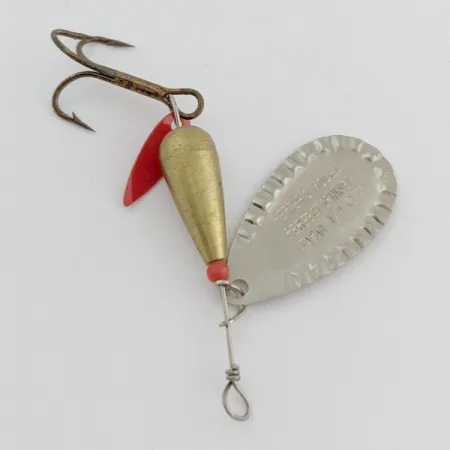 Vintage Herter's Perfect Spinner, Silver, 1/4 oz (7 g), Scalloped Blade, #24651