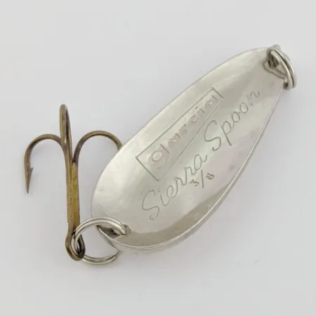 Vintage Abu Garcia Sierra Spoon, Silver, 3/8 oz (11 g), Ridged, #24652