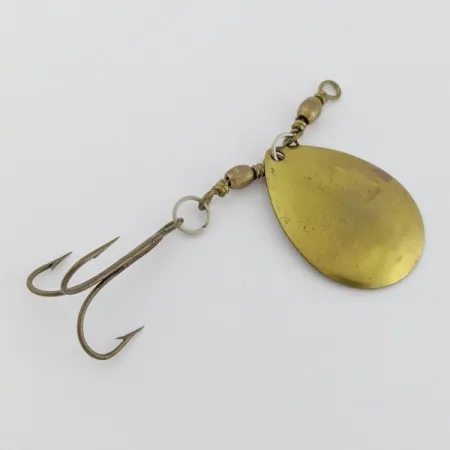 Worth Spinner 5, Brass, 2/5 oz (12 g), Teardrop Blade, #24672