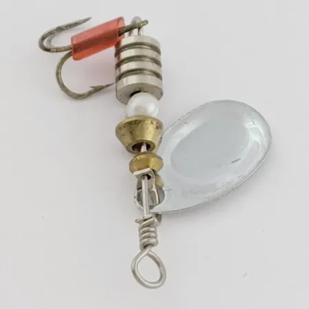 South Bend Spinner, Nickel, 3/32 oz (2.7 g), Red Hook Sleeve, #24673