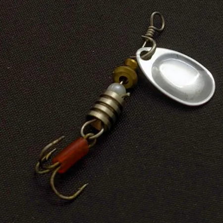 South Bend Spinner, Nickel, 3/32 oz (2.7 g), Red Hook Sleeve, #24673