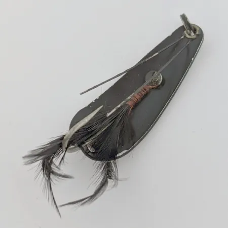 Weezel Rex Spoon, Black, 2/5 oz (12 g), Weedless Feather, #24674