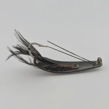 Weezel Rex Spoon, Black, 2/5 oz (12 g), Weedless Feather, #24674