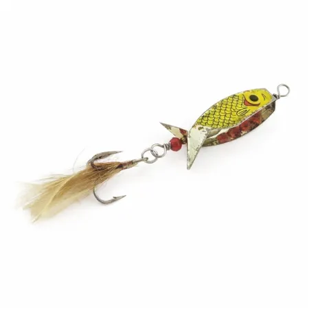 Mack's Hummbait Spinner, Nickel/Red, 1/3 oz (9 g), Winged Body, #24676