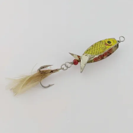 Mack's Hummbait Spinner, Nickel/Red, 1/3 oz (9 g), Winged Body, #24676