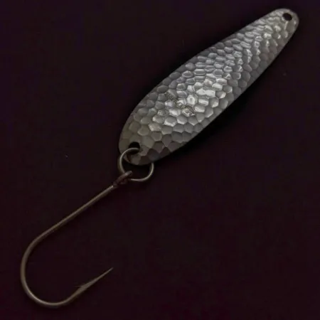 Spanks Lures Mauler Spoon, Silver, 1/4 oz (8 g), Hammered, #24681