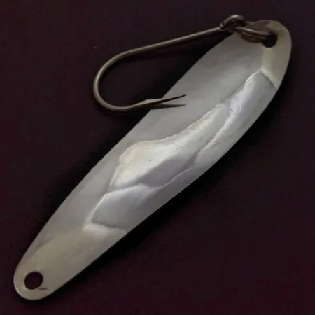 Spanks Lures Mauler Spoon, Silver, 1/4 oz (8 g), Hammered, #24681