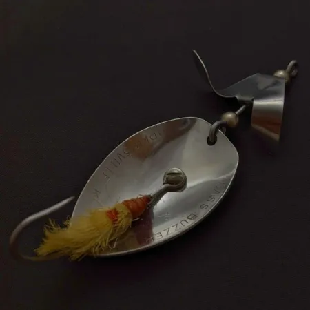 Vintage Brown's Bass Buzzer, Nickel, 3/5 oz (17g), Bucktail, #24682