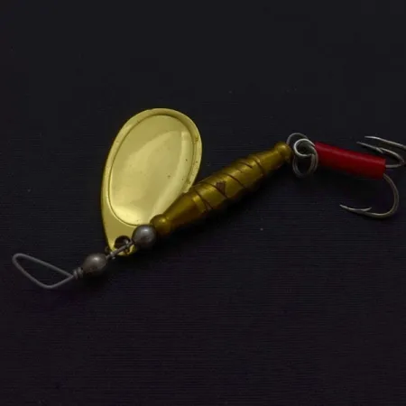 Glen Evans Spinner Lure, Gold, 1/4 oz (7 g), Red Tube Hook, #24690