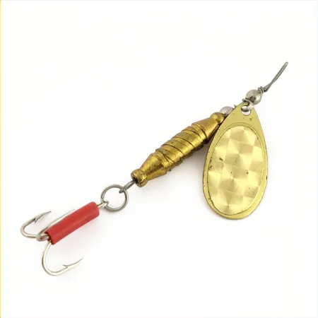 Glen Evans Spinner Lure, Gold, 1/4 oz (7 g), Red Tube Hook, #24690