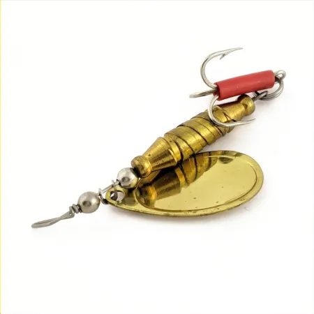 Glen Evans Spinner Lure, Gold, 1/4 oz (7 g), Red Tube Hook, #24690