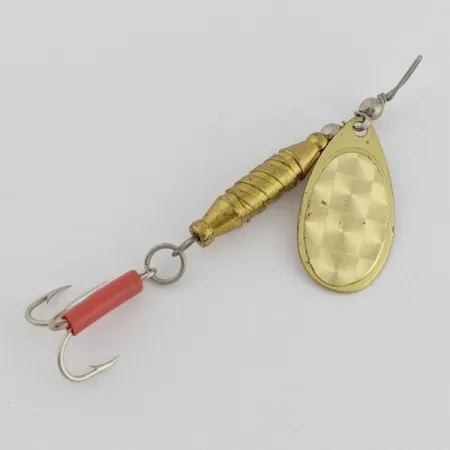 Glen Evans Spinner Lure, Gold, 1/4 oz (7 g), Red Tube Hook, #24690