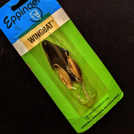 Vintage Eppinger Wingbat, Black, 1/2 oz (14g), Wing Blades, #24701