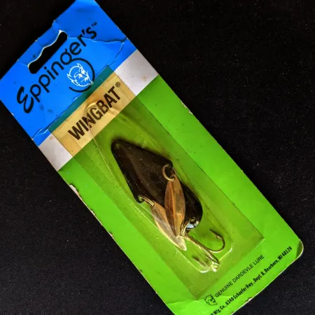 Vintage Eppinger Wingbat, Black, 1/2 oz (14g), Wing Blades, #24701
