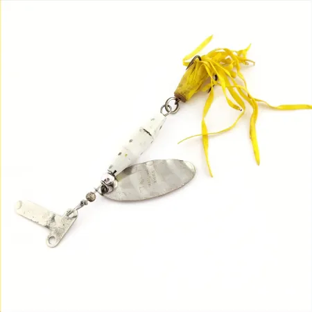 Mar-Lynn Tri-D Spinner, White/Nickel, 1/4 oz (7g), Rudder, #24719