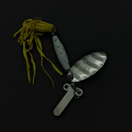 Mar-Lynn Tri-D Spinner, White/Nickel, 1/4 oz (7g), Rudder, #24719