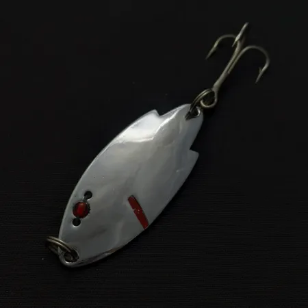 Herter's Swiss Spoon, Nickel, 1/4 oz (7 g), Red Bead Slot, #24721