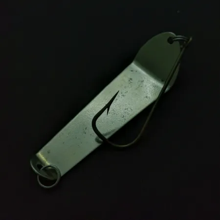 Vintage US Trolling Spoon, Nickel, 1/2 oz (14g), Bent Tail, #24736
