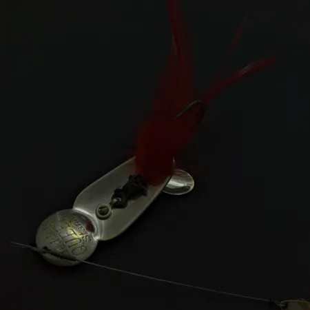 Heddon Queen Stanley, Nickel, 1/2 oz (14 g), Red Feathers, #24741