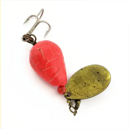 Luhr Jensen Cherry Bobber Spinner, Brass/Red, 1/16oz (2.2g), #24742