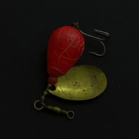 Luhr Jensen Cherry Bobber Spinner, Brass/Red, 1/16oz (2.2g), #24742