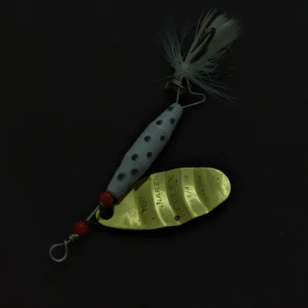 Abu Spinnaren Reflex, Gold, 1/4 oz (7 g), Feathered Hook, #24756