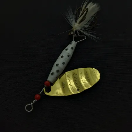Abu Spinnaren Reflex, Gold, 1/4 oz (7 g), Feathered Hook, #24756