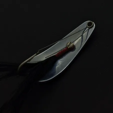 Weezel Rex Spoon, Nickel, 2/5 oz (12 g), Feather Tail, #24761