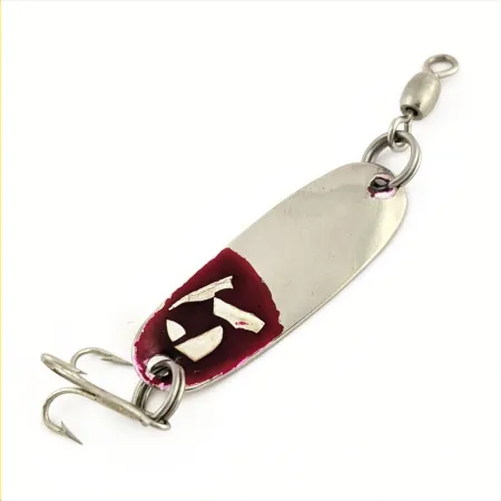 Roy Self #2 Spoon, Nickel/Red, 1/8 oz (3.5g), Shell Inserts, #24763