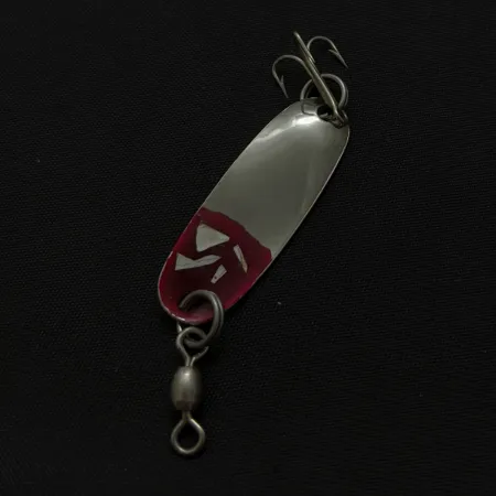 Roy Self #2 Spoon, Nickel/Red, 1/8 oz (3.5g), Shell Inserts, #24763