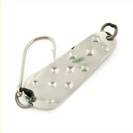 Luhr Jensen Alpena Diamond, Nickel/Green, 1/8 oz (4g), Dimple, #24770