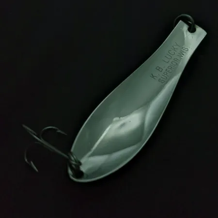 K-B Lucky Superior Spoon, Nickel, 3/5 oz (17 g), Wis Stamp, #24771