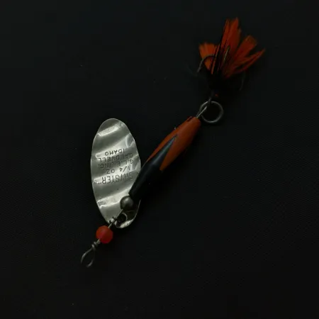 Glen Evans Shyster, Nickel/Red/Black, 1/4 oz (7g), Dressed, #24777