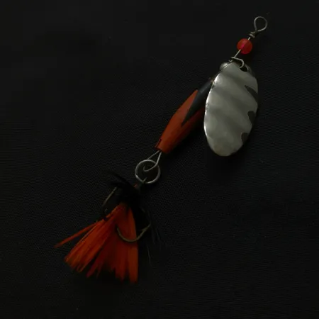 Glen Evans Shyster, Nickel/Red/Black, 1/4 oz (7g), Dressed, #24777