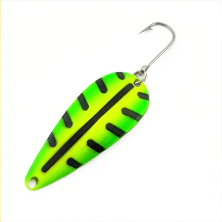 Moonshine Flutter Spoon, Green/Yellow/Black, 1/4 oz (7 g), #24780
