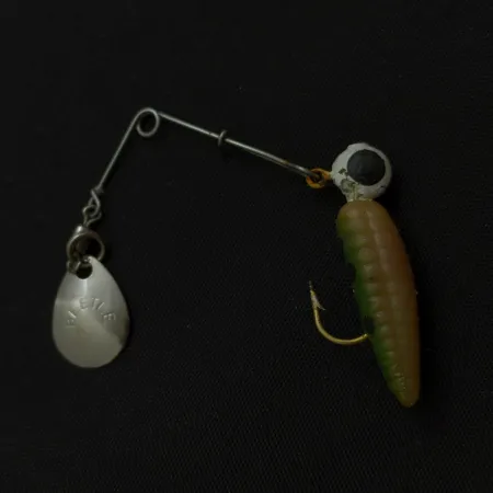 Vintage Johnson Beetle Spin, Nickel/Yellow, 3/32 oz (2.5g), #24785