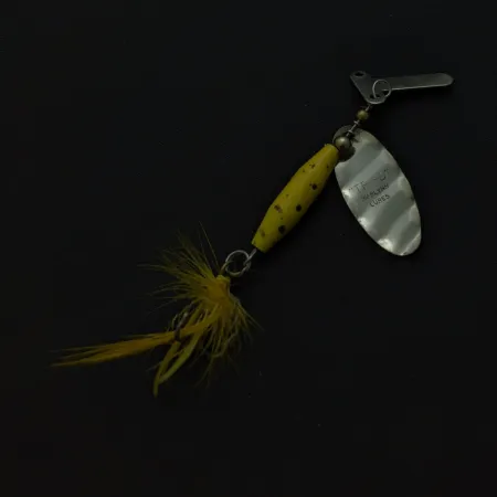 Mar-Lynn Tri-D Spinner, Nickel/Yellow, 1/4 oz (7 g), Tri-D blades, #24786