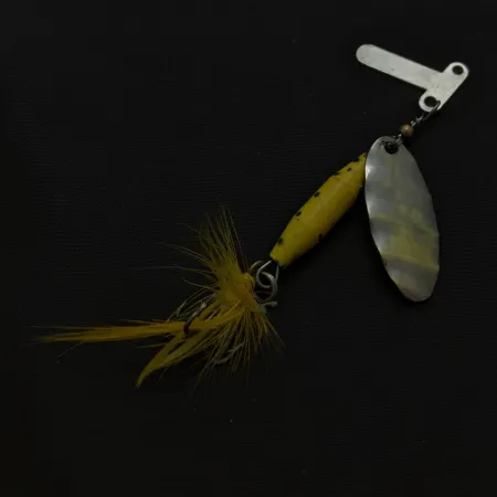 Mar-Lynn Tri-D Spinner, Nickel/Yellow, 1/4 oz (7 g), Tri-D blades, #24786