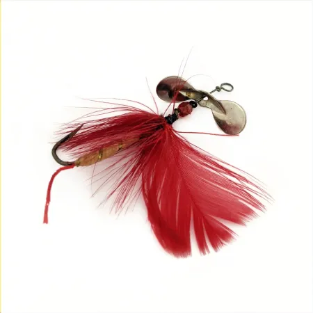 Pflueger Pilot Fly Spinner, Nickel/Red, 3/64 oz (1.2 g), #24804