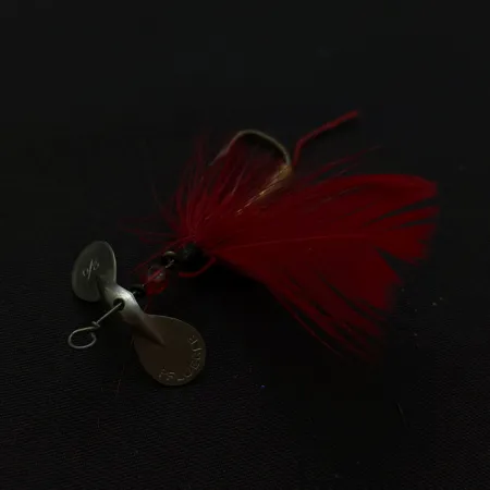 Pflueger Pilot Fly Spinner, Nickel/Red, 3/64 oz (1.2 g), #24804