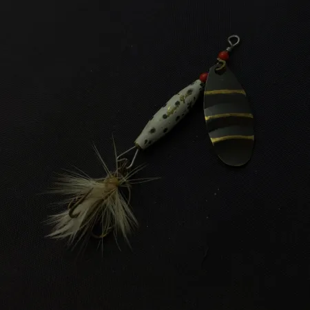 ABU Spinnaren Reflex, Gold/White, 1/4 oz (7 g), Dressed Hook, #24811