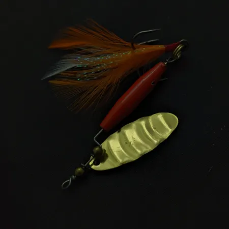 Vintage Worth #301 Spinner, Red Black Gold, 1/3 oz (9g), #24813