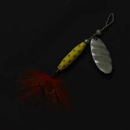 Luhr Jensen Shyster Spinner, Yellow/Nickel, 1/4 oz (7 g), #24814