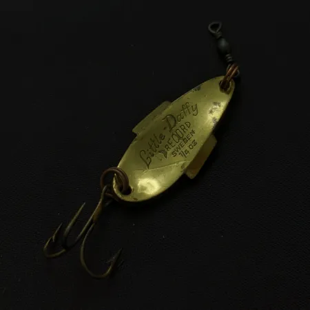 Abu Record Little Daffy Spoon, Gold/Red, 1/4 oz (7g), Sweden, #24815