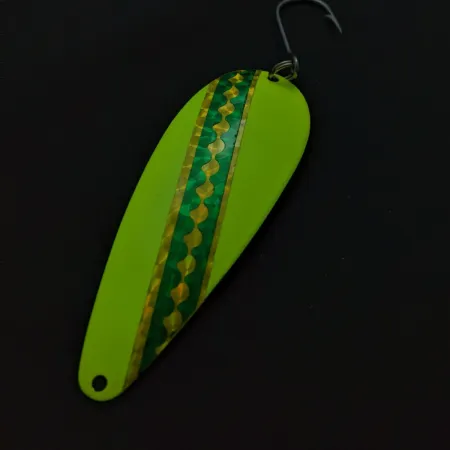 Moonshine Flutter Spoon, Yellow Green, 2/5 oz (12g), Glow, #24817