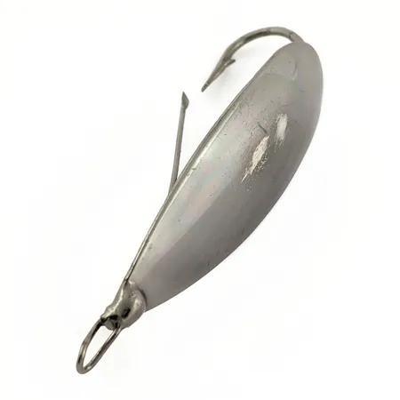 Vintage Johnson Silver Minnow Spoon, Black, 1/3 oz (9 g), USA, #25189